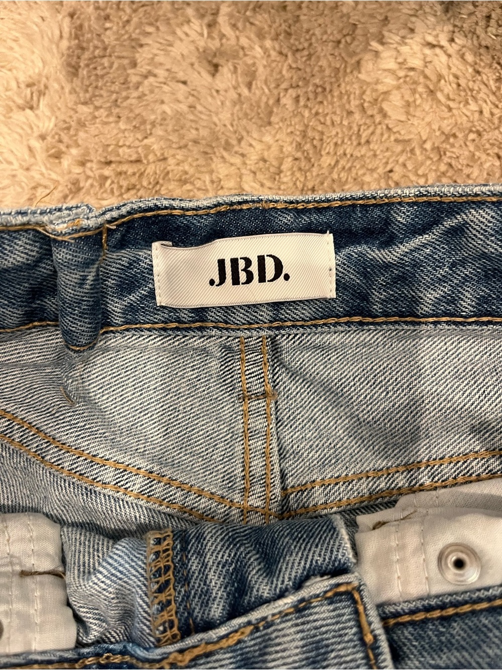 Just Black Light Wash Denim Jean Shorts - Picture 10 of 10